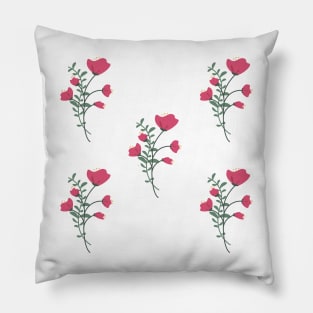 Pink floral pattern design Pillow