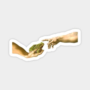 Creation of a Frog, Michelangelo Frog Magnet