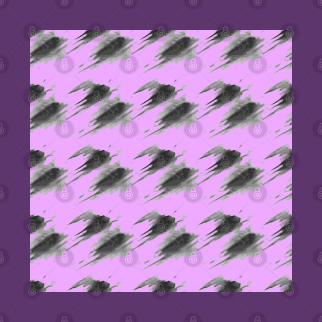 Black strokes on a purple background, abstraction by grafinya