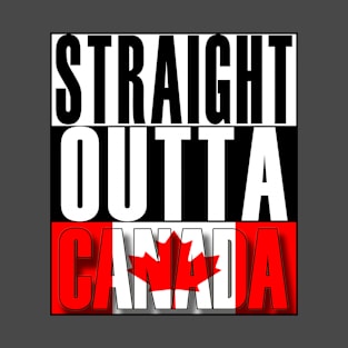 Straight Outta Canada Flag T-Shirt