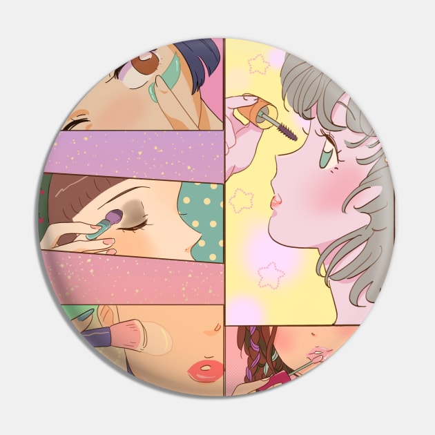 Anime Makeup Girls Pin by FabDesign