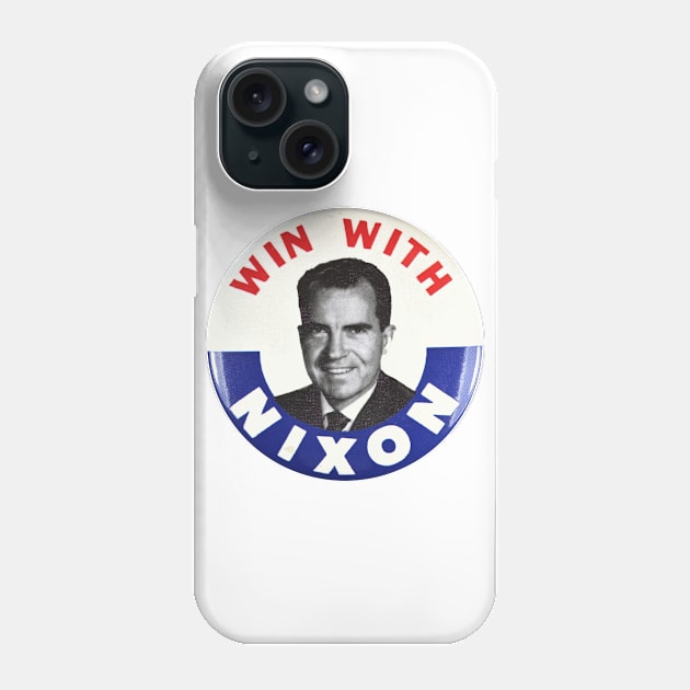 Richard M Nixon Presidential Campaign Button Design Phone Case by Naves