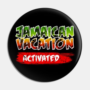 Jamaica Jamaican Flag Caribbean Vacation Reggae Pin