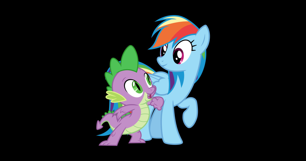 Rainbow Dash and Spike - My Little Pony - Posters and Art Prints ...