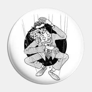 Puppet (black print) Pin