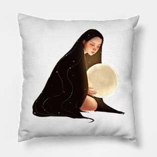 Moon Goddess (Clean Background) Pillow