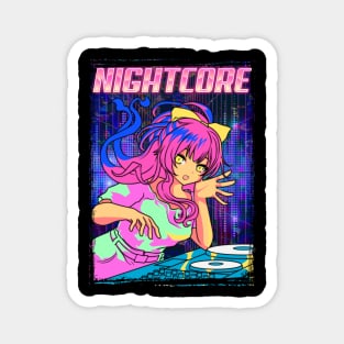 Aesthetic Nightcore Japanese Music Anime Girl EDM Magnet