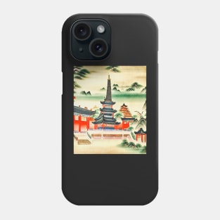 Pagoda and temple in Cambodia Phone Case