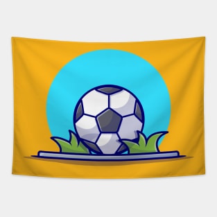 Soccer Ball With whistle Cartoon Vector Icon Illustration Tapestry