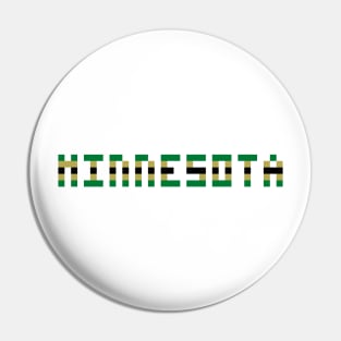 Pixel Hockey State Minnesota 1993 Retro Pin