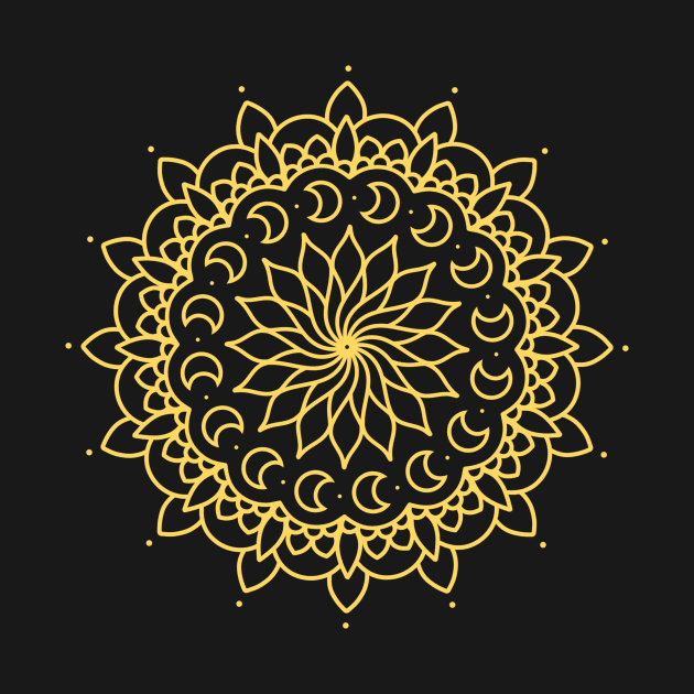 Golden mandala by Jasmwills