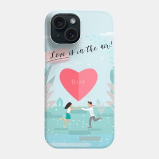 Happy Valentine's Day - Love is in the air! Lettering Contemporary Art Design Phone Case