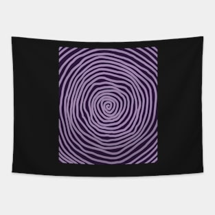 spiral pattern dark purple halloween pastel Tapestry