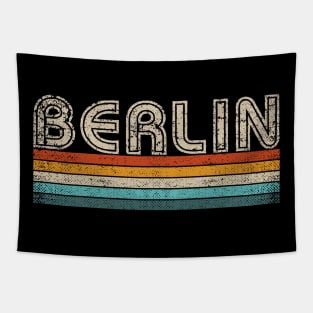 Berlin German Capital City Souvernir Vintage Retro Berlin Tapestry