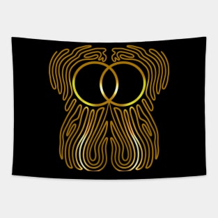 The gold twins Tapestry