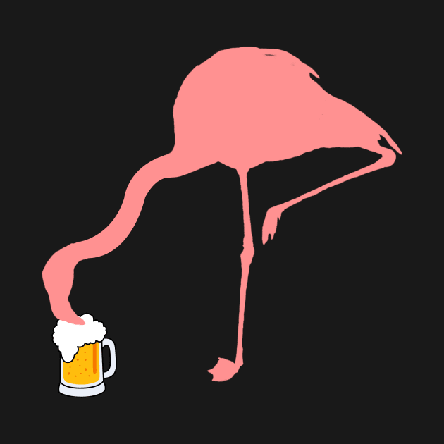 'Flamingo Loves Beer' Amazing Bird Lover Gift by ourwackyhome