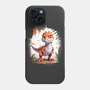 Colorful Dinosaur Cute Velociraptor Raptor Phone Case