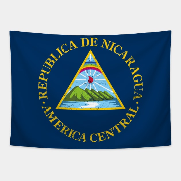 Nicaragua coat of arms - escudo nicaraguense Tapestry by verde