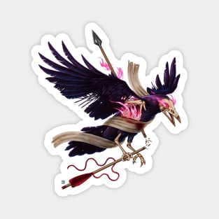 The undead crow Magnet