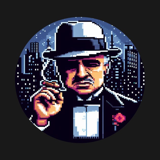 8BIT Vito Corleone by nerd.collect