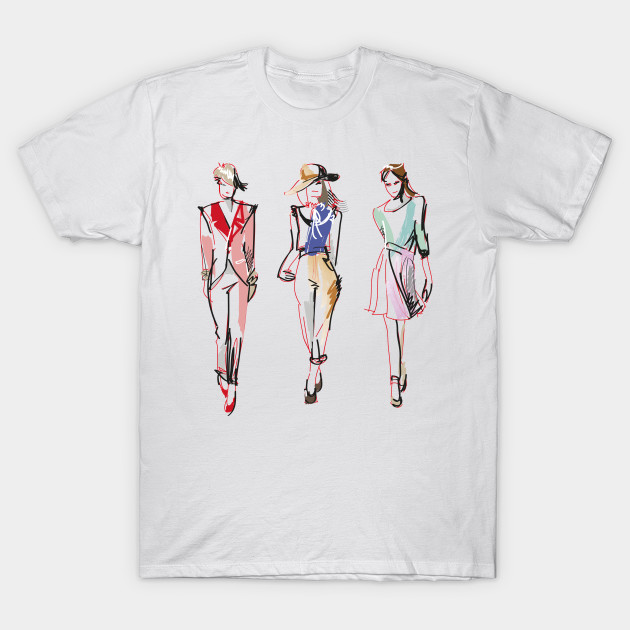 Hand Draw Model Girls Hand Draw Model Girls T Shirt Teepublic