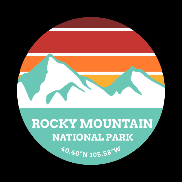 Rocky Mountains National Park Retro by roamfree