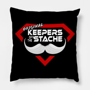 Original Keepers of the 'Stache logo Pillow