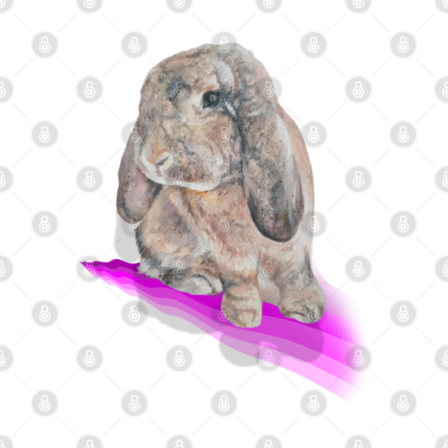 Gorgeous painting of a French lop bunny! - Rabbit - Phone Case