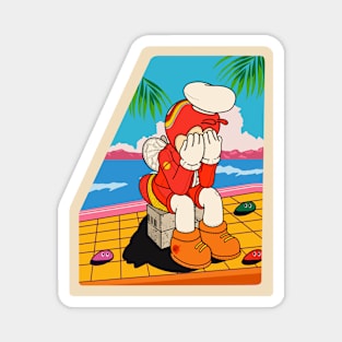 JOLLIBEE FILIPINO RETRO 80s CITY POP Magnet