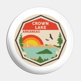 Crown Lake Arkansas Colorful Scene Pin