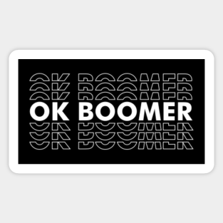 Ok Boomer Stickers Teepublic - ok boomer roblox id roblox music codes