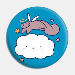 Angel Cloud Squirrel Pin