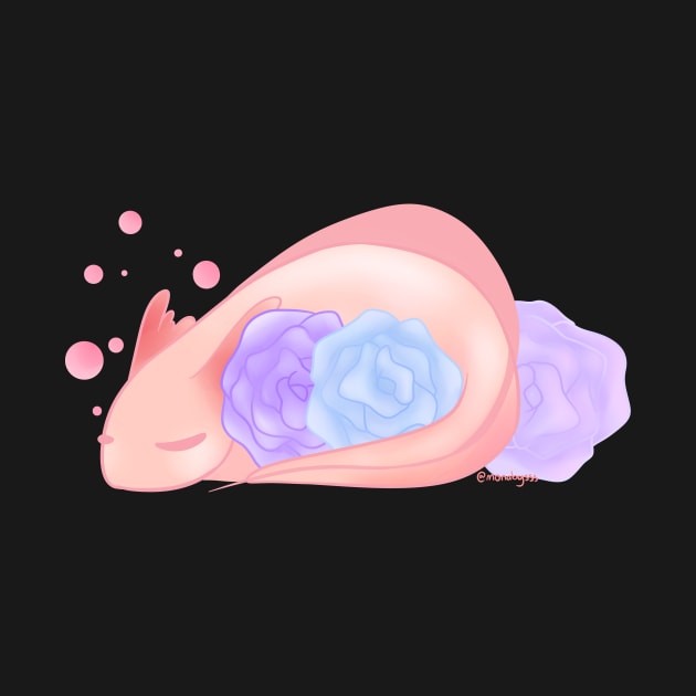 Sleepy Sweetly Axolotl by Monabysss