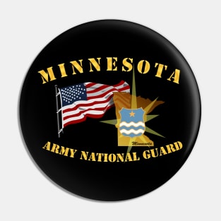 Minnesota - ARNG w Flag Pin