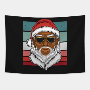Cool African American Santa Claus Tapestry