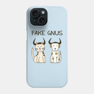 Fake Gnus: Cat & Dog Edition Phone Case