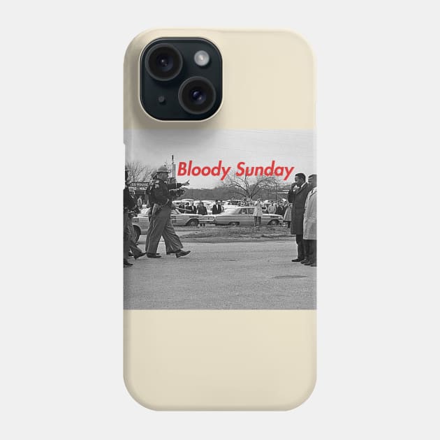 Bloody Sunday Phone Case by One Mic History Store