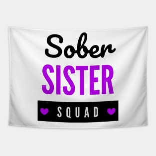 Sober Sister Squad Alcoholic Addict Recovery Tapestry