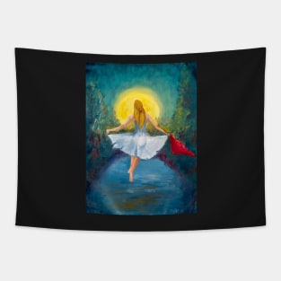 dancing in the moonlight (study) Tapestry