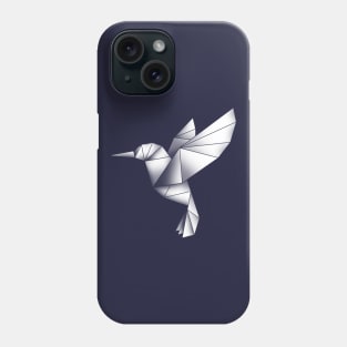 Origami hummingbird Phone Case