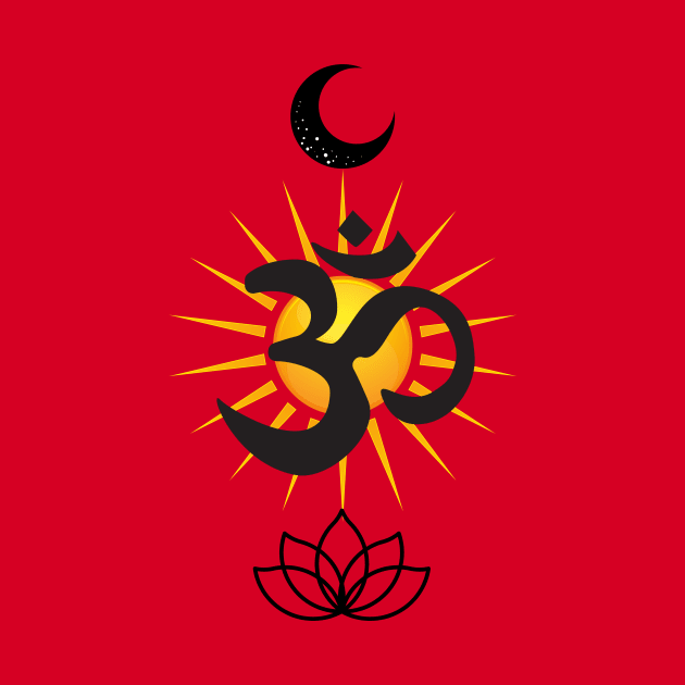 Sunny Ohm, Moon and Lotus by Orange Pyramid