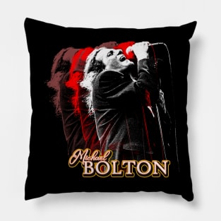 Michael Bolton 90s Retro Vintage Pillow
