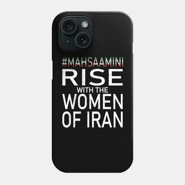 RISE WITH THE WOMEN OF IRAN #mahsaamini Phone Case by MARBBELT