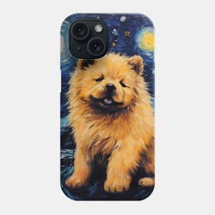 Chow Chow Puppy by Vincent Van Goh Phone Case