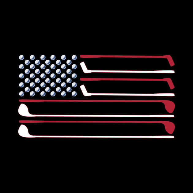 American Golf Flag by Miranda Nelson