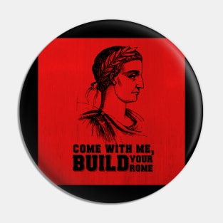 Rome Red Vintage Retro T-shirt Pin