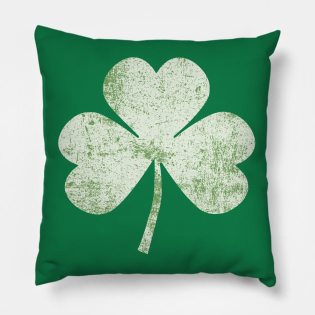 St. Paddy's Day Lucky Shamrock Pillow by Etopix