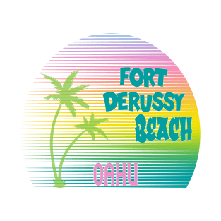Fort DeRussy Beach Oahu Hawaii T-Shirt