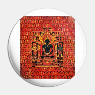 Akshobya Buddha Tibetan Buddhist Thangka Art Pin