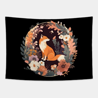 Cottagecore Aesthetic Fox Cute Vintage Tapestry